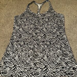 Black and White Patterned Tank Top